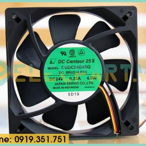 Quạt biến tần JAPAN SERVO CUDC24B4SQ, 24VDC, 120x120x38mm