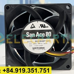Quạt tản nhiệt SANYO DENKI 9GV0848P1G03, 48VDC, 80x80x38mm