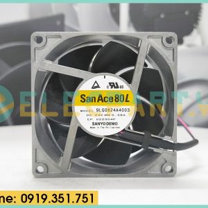 Quạt biến tần SANYO DENKI 9LG0824A4003, 24VDC, 80x80x25mm