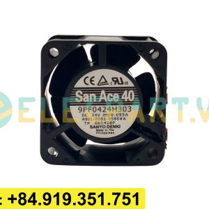 Quạt biến tần SANYO DENKI 9PF0424H303(A90L-0001-0580#A), 24VDC, 40x40x28mm