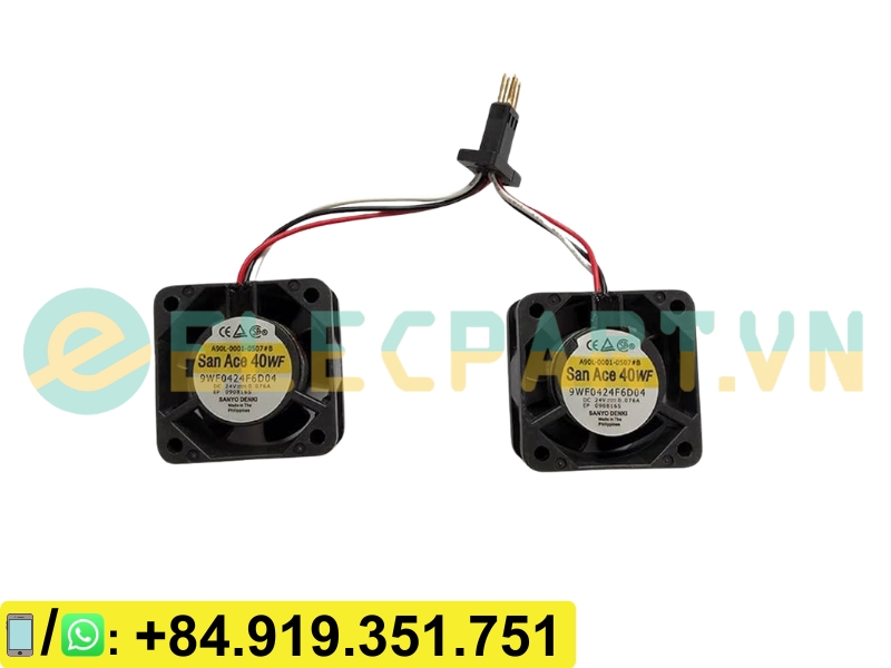 Quạt biến tần chống nước SANYO DENKI 9WF0424F6D04, 24VDC, 40x40x20mm