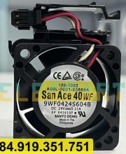 Quạt biến tần chống nước SANYO DENKI 9WF0424S604B, 24VDC, 40x40x20mm