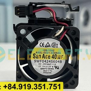 Quạt biến tần chống nước SANYO DENKI 9WF0424S604B, 24VDC, 40x40x20mm