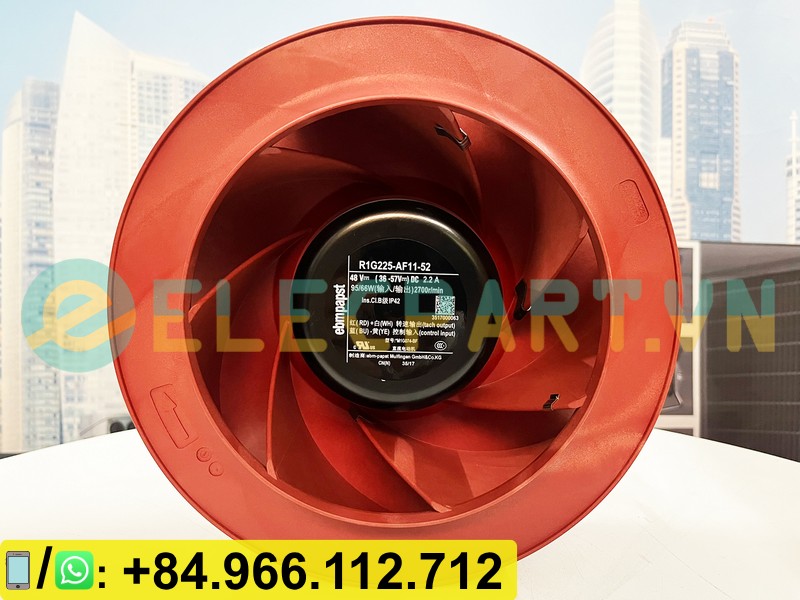 Quạt tản nhiệt EBMPAPST R1G225-AF11-52, 48VDC, 225mm