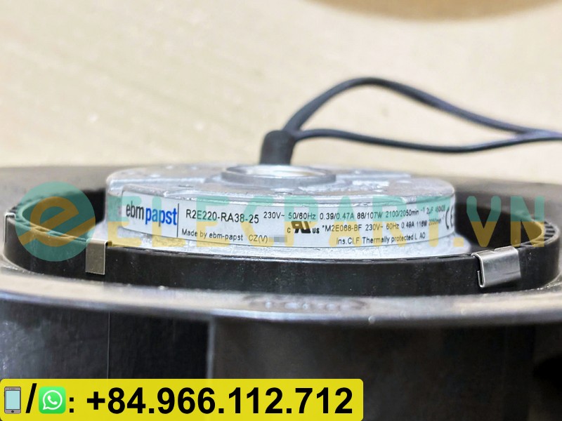 Quạt tản nhiệt EBMPAPST R2E220-RA38-25, 230VAC, 220mm