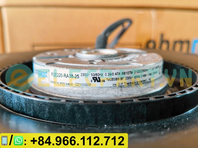 Quạt tản nhiệt EBMPAPST R2E220-RA38-25, 230VAC, 220mm