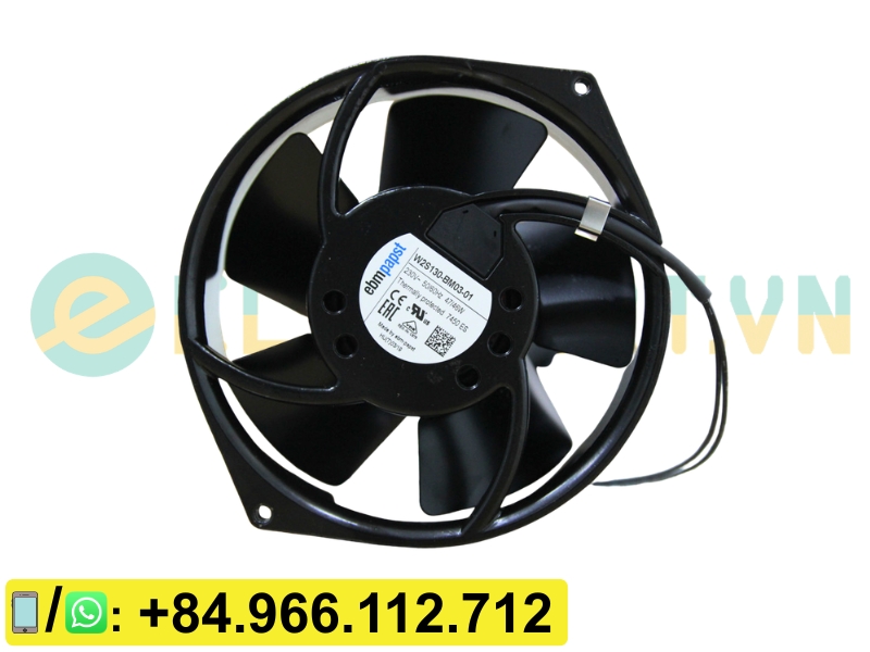 Quạt tản nhiệt EBMPAPST W2S130-BM03-01, 230VAC, 172x150x55mm