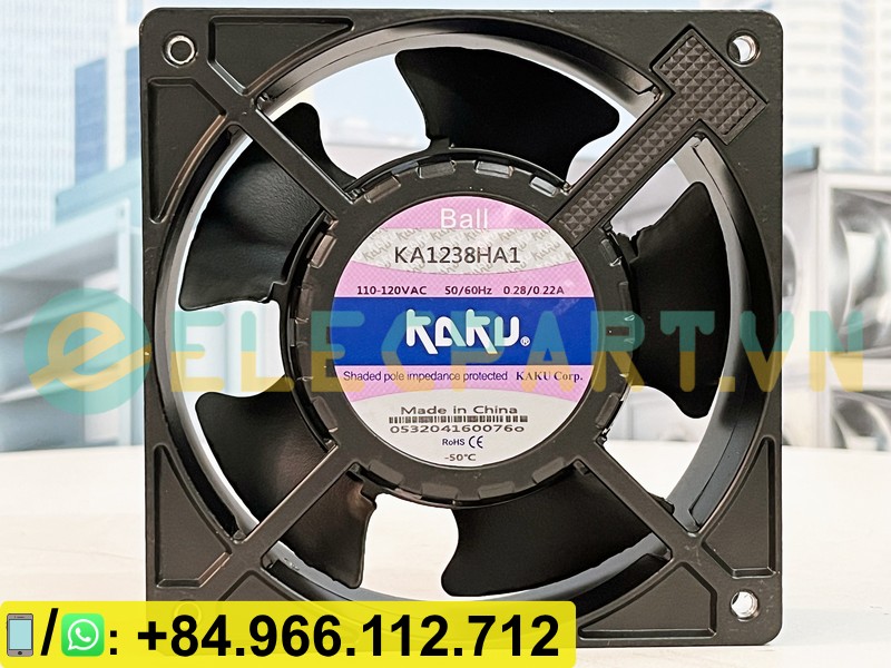 Quạt tản nhiệt KAKU KA1238HA1, 110-120VAC, 120x120x38mm