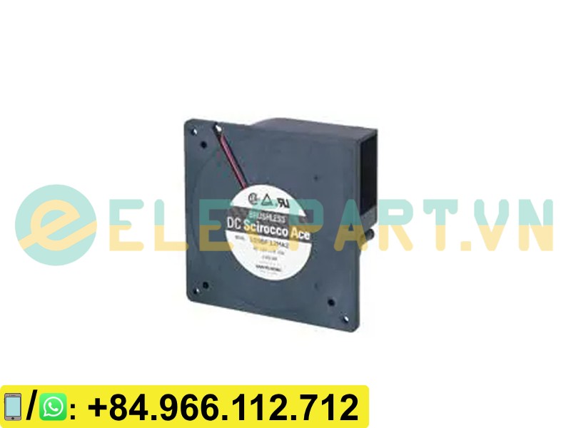 Quạt biến tần SANYO DENKI 109BF12MC2, 12VDC, 120x120x32mm