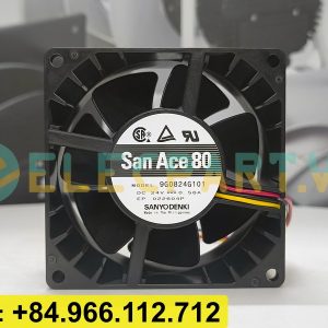 Quạt biến tần SANYO DENKI 9G0824G101, 24VDC, 80x80x38mm