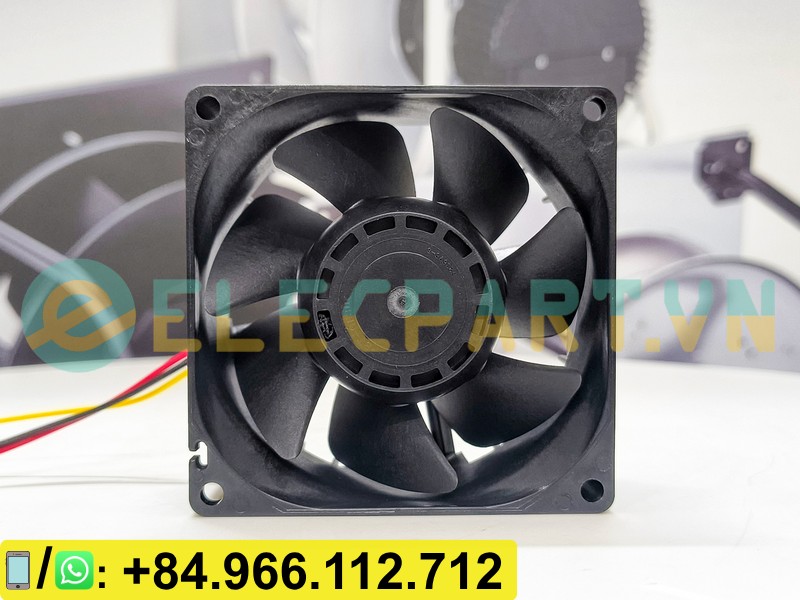 Quạt biến tần SANYO DENKI 9G0824G101, 24VDC, 80x80x38mm