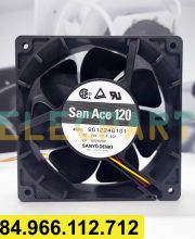 Quạt biến tần SANYO DENKI 9G1224G101, 24VDC, 120x120x38mm