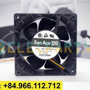 Quạt biến tần SANYO DENKI 9G1224G101, 24VDC, 120x120x38mm