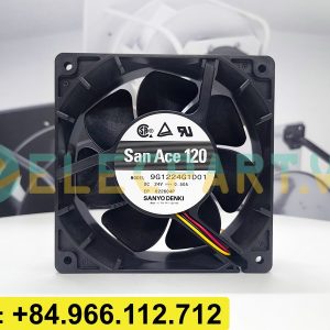 Quạt biến tần SANYO DENKI 9G1224G1D01, 24VDC, 120x120x38mm