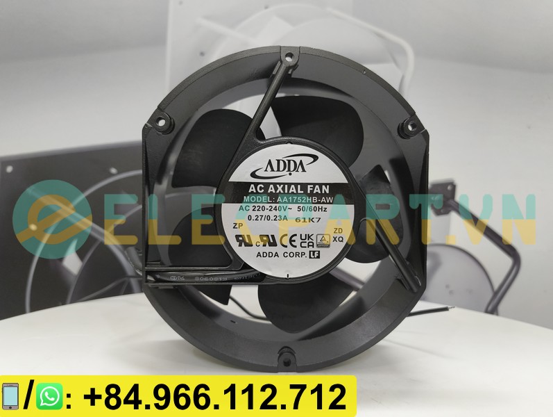 Quạt tản nhiệt ADDA AA1752HB-AW, 220-240VAC, 172x150x51mm