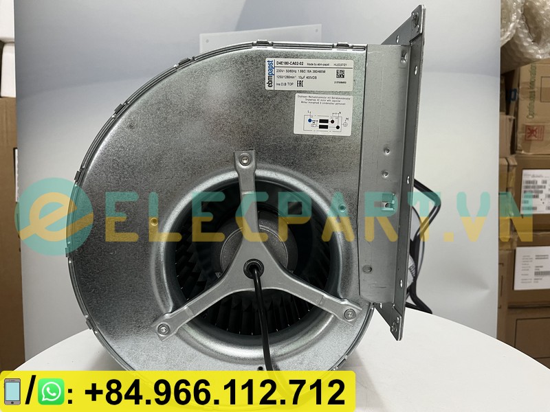 Quạt tản nhiệt EBMPAPST D4E180-CA02-02, 230V, 180mm
