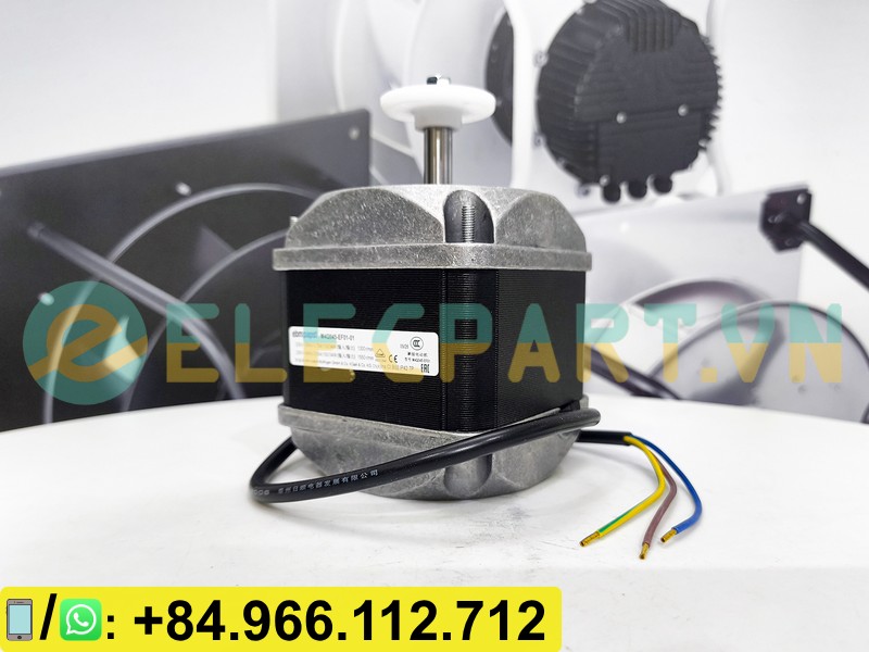 Motor quạt EBMPAPST M4Q045-EF01-01 dùng cho tủ đông, 230VAC