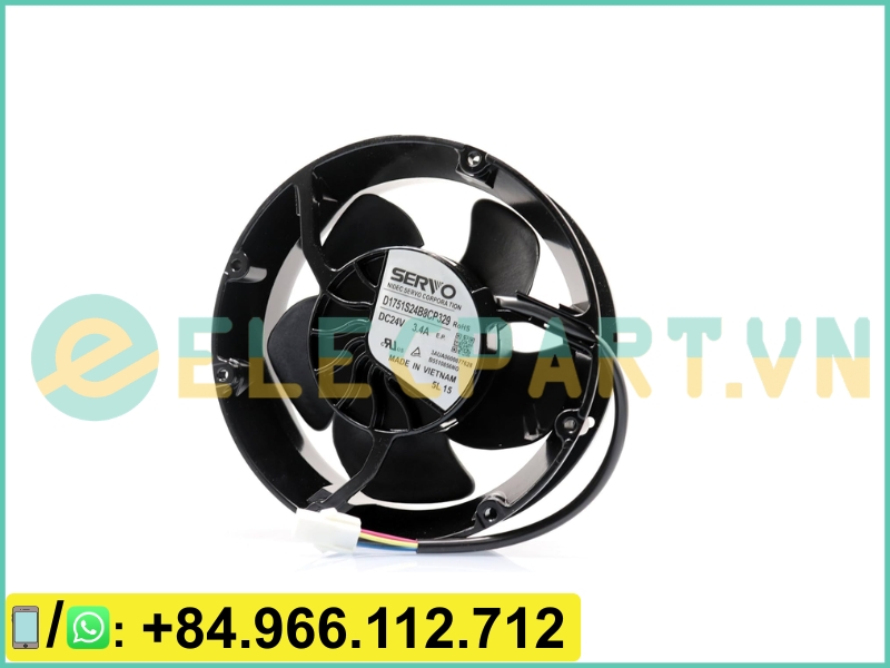 Quạt tản nhiệt NIDEC D1751S24B8CP329, 24VDC, 172x51mm