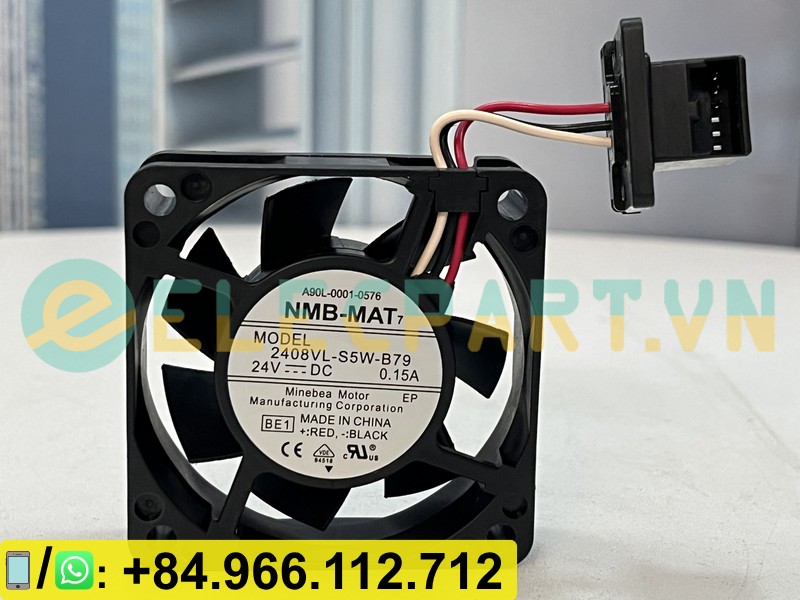 Quạt tản nhiệt NMB 2408VL-S5W-B79, 24VDC, 60x60x20mm