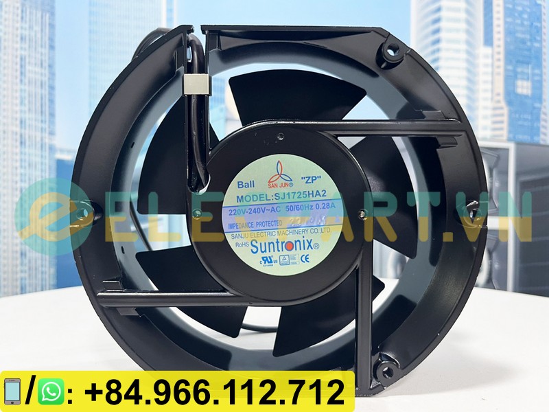 Quạt tản nhiệt SANJUN SJ1725HA2, 220-240VAC, 172x150x51mm