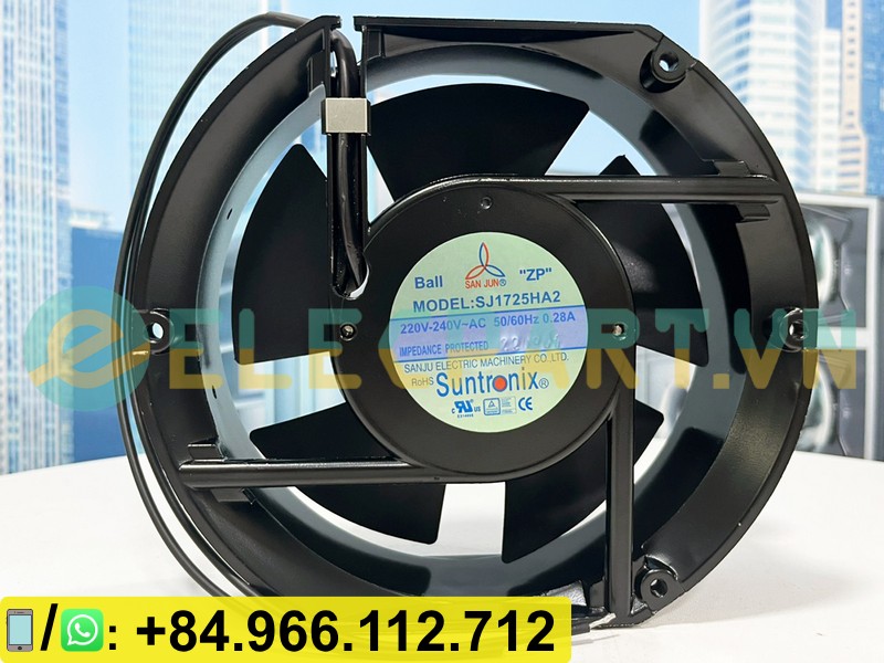 Quạt tản nhiệt SANJUN SJ1725HA2, 220-240VAC, 172x150x51mm