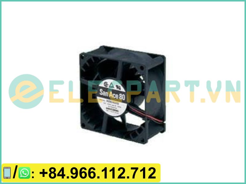 Quạt biến tần SANYO DENKI 9G0812H1021, 12VDC, 80x80x38mm
