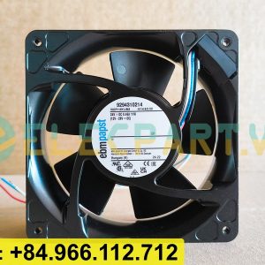 Quạt tản nhiệt EBMPAPST 4114N/2XH, 24VDC, 120x120x38mm