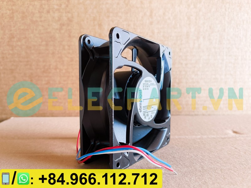 Quạt tản nhiệt EBMPAPST 4114N/2XH, 24VDC, 120x120x38mm