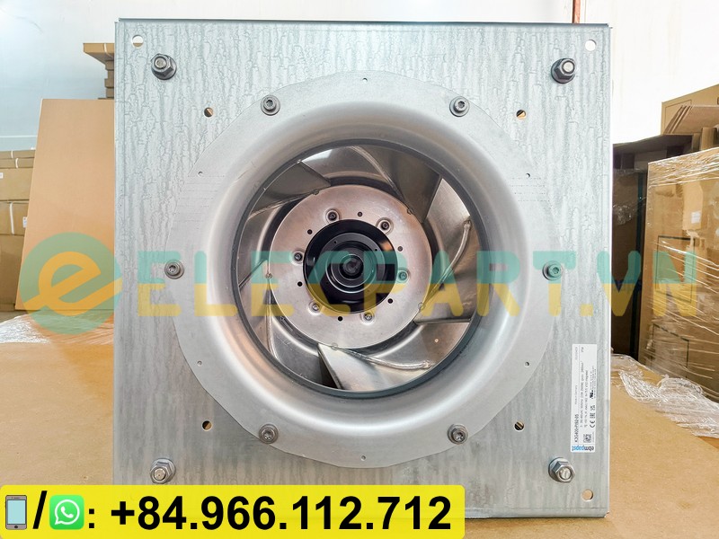 Quạt cho AHU EBMPAPST K3G400-PI92-05, 3 Pha, 380~480VAC, 1250Pa, 10020m³/h