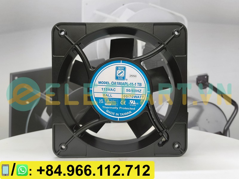 Quạt tản nhiệt ORION OA180APL-11-1TB, 115VAC, 180x180x65mm