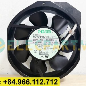 Quạt tản nhiệt NMB 15038PB-B0L-GPS, 200VAC, 172x150x38mm
