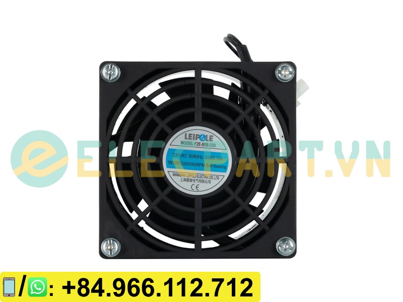 Quạt tản nhiệt LEIPOLE F2E-80B-230, 230VAC, 80x80x38mm