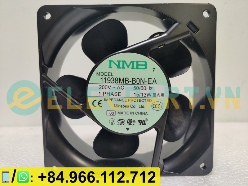 Quạt tản nhiệt NMB 11938MB-B0N-EA, 200VAC, 120x120x38mm