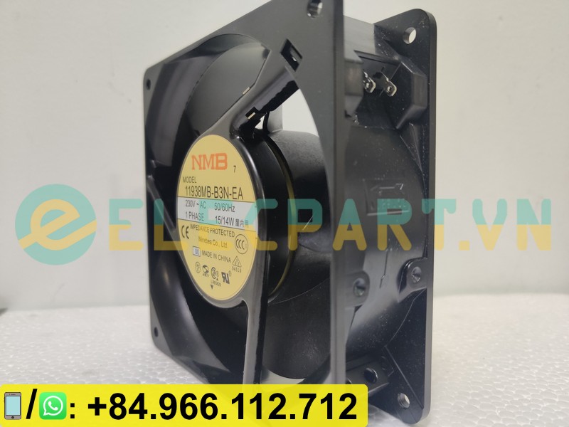 Quạt tản nhiệt NMB 11938MB-B3N-EA, 230VAC, 120x120x38mm