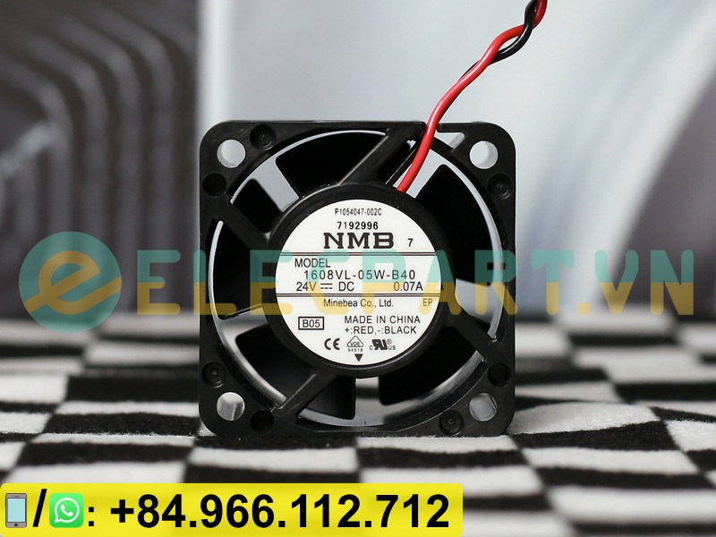 Quạt tản nhiệt NMB 1608VL-05W-B40, 24VDC, 40x40x20mm