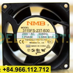 Quạt tản nhiệt NMB 3115FS-23T-B30, 230VAC, 80x80x38mm