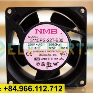 Quạt tản nhiệt NMB 3115PS-22T-B30, 220VAC, 80x80x38mm