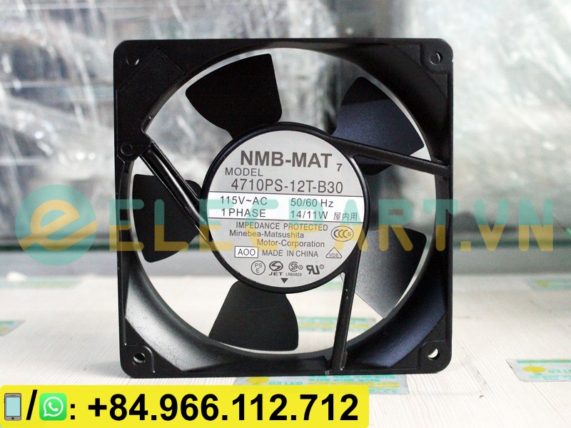 Quạt tản nhiệt NMB 4710PS-12T-B30, 115VAC, 120x120x25mm