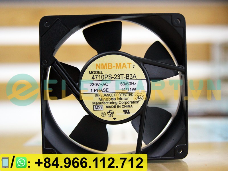 Quạt tản nhiệt NMB 4710PS-23T-B3A, 230V, 120x120x25mm