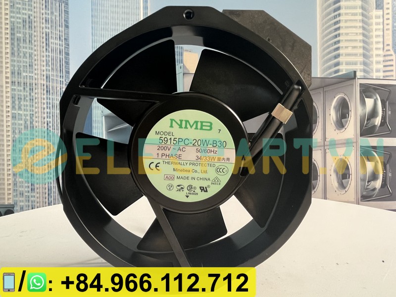Quạt tản nhiệt NMB 5915PC-20W-B30, 200VAC, 172x150x38mm
