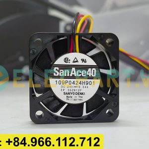 Quạt tản nhiệt SANYO DENKI 109P0424H901, 24VDC, 40x40x10mm