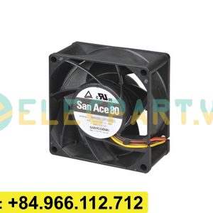 Quạt tản nhiệt SANYO DENKI 9HV0824P1G0061, 24VDC, 80x80x38mm