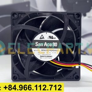 Quạt tản nhiệt SANYO DENKI 9RA0824G4D001, 24VDC, 80x80x25mm