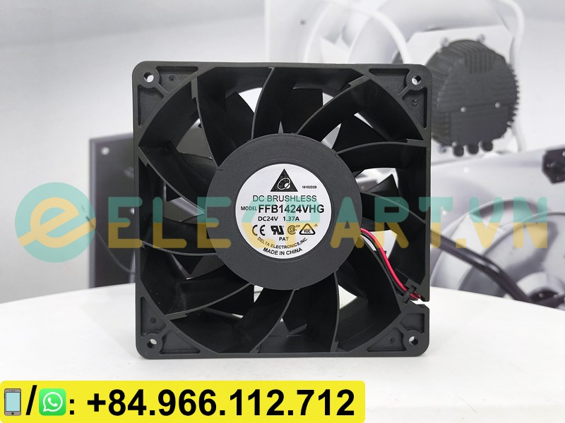 Quạt tản nhiệt DELTA FFB1424VHG 24VDC 140x140x51mm