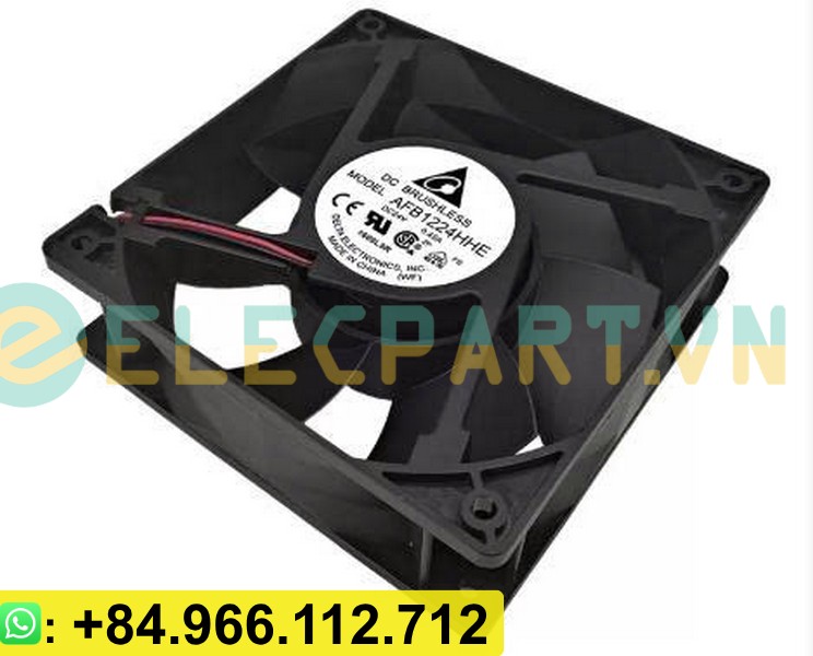 Quạt tản nhiệt DELTA AFB1224HHE, 24VDC, 120x120x38mm