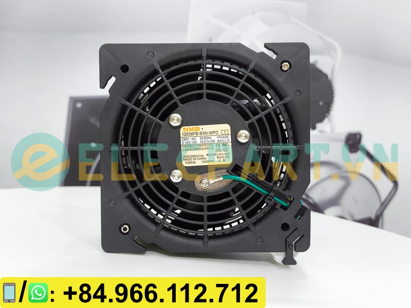 Quạt tản nhiệt NMB 12038FB-B3N-WPD, 230VAC, 120x120x38mm