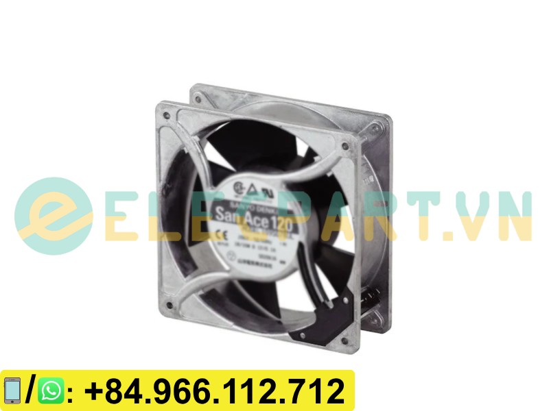 Quạt tản nhiệt SANYO DENKI 109S008UL, 200VAC, 120x120x38mm