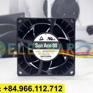 Quạt tản nhiệt SANYO DENKI 9RA0824G10011, 24VDC, 80x80x38mm
