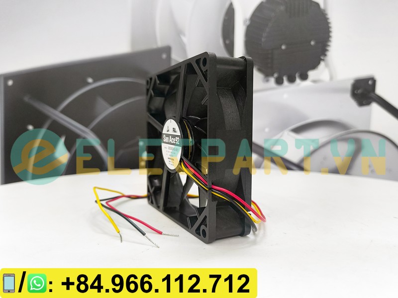 Quạt tản nhiệt SANYO DENKI 9S0924L401, 24VDC, 92x92x25mm