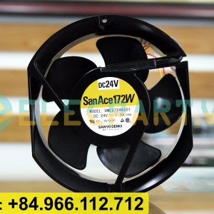 Quạt chống nước SANYO DENKI 9WE5724K501, 24VDC, 172x150x51mm